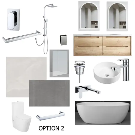 SUE BROWN BATHROOM PC - OPTION TWO Interior Design Mood Board by MichH on Style Sourcebook