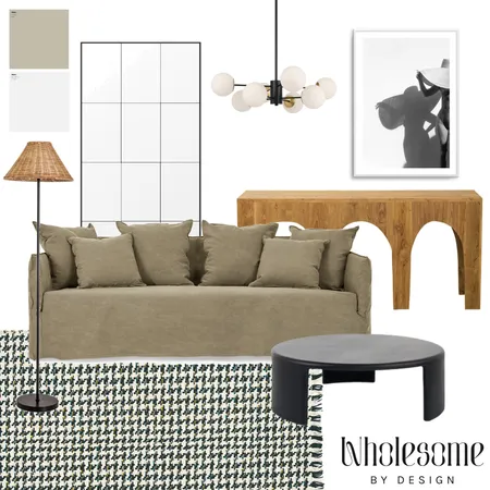 Earthy Contemporary Living Room | March 2023 Interior Design Mood Board by Wholesome by Design on Style Sourcebook