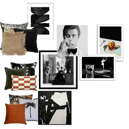 Whisky Monochrome Ideas Interior Design Mood Board by bellecatbee on Style Sourcebook