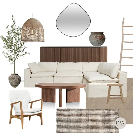 Wabi Sabi Living Room Interior Design Mood Board by PAX Interior Design on Style Sourcebook