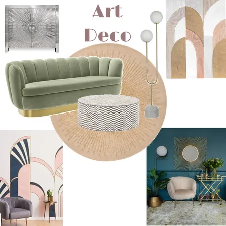 Art Deco Living Room Interior Design Mood Board by mkchatwin on Style Sourcebook