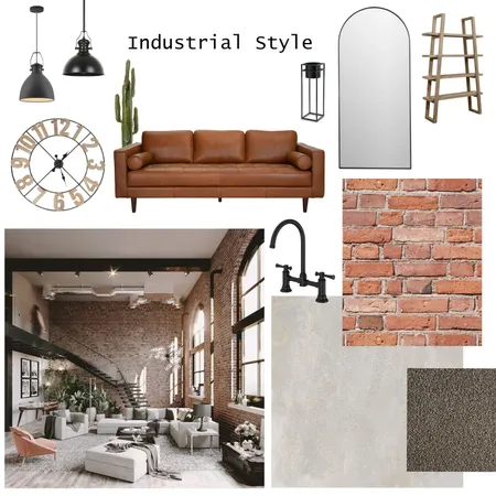 Industrial Style Interior Design Mood Board by Tanya Olivier on Style Sourcebook