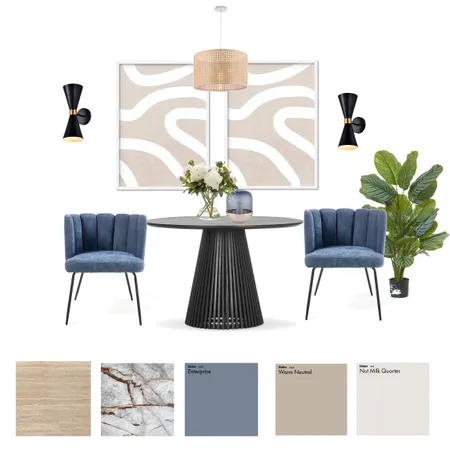 BLUE DINING ROOM Interior Design Mood Board by VICTORIA C on Style Sourcebook