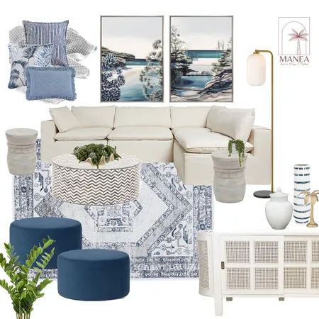 Transitional Coastal Home Interior Design Mood Board by Manea Interiors on Style Sourcebook
