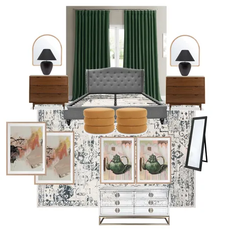 Bedroom Glam Interior Design Mood Board by NetworkInteriors on Style Sourcebook