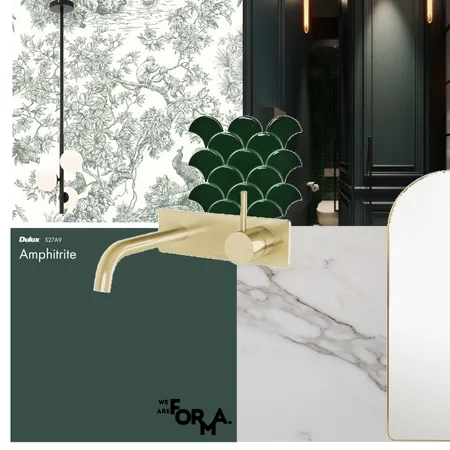 Green Bathroom Scheme Interior Design Mood Board by Formery | Architect & Interior Designer Melbourne on Style Sourcebook