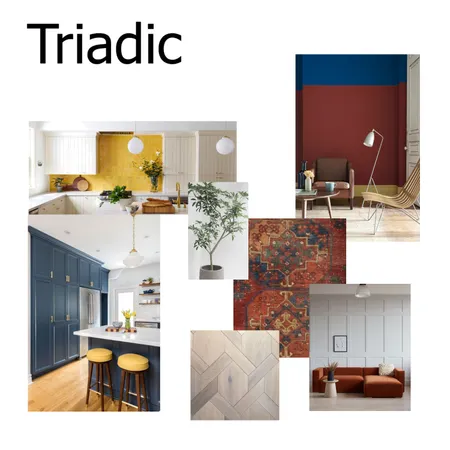 triadic Interior Design Mood Board by lisalorini on Style Sourcebook
