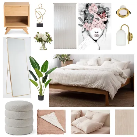 IDI Guest Bedroom Sample Board Interior Design Mood Board by Luxuries By Loz on Style Sourcebook