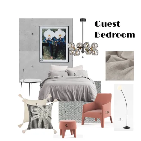 Guest bedroom by April Interior Design Mood Board by JIE on Style Sourcebook