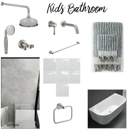Kids Bathroom Interior Design Mood Board by jessgres on Style Sourcebook