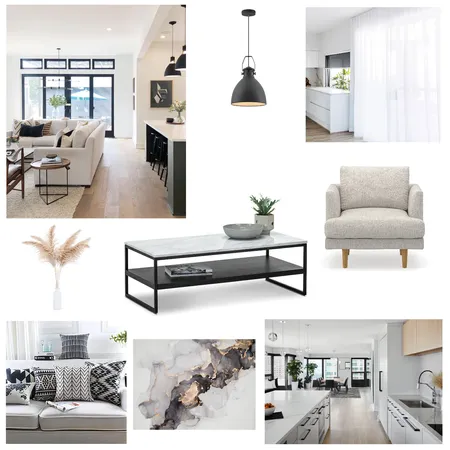 Accented Achromatic Interior Design Mood Board by Angie Compton on Style Sourcebook