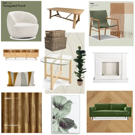 Green Livingroom Interior Design Mood Board by Jzhicks07 on Style Sourcebook