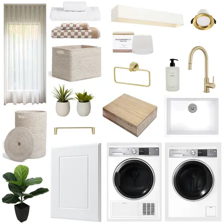IDI Laundry Sample Board Interior Design Mood Board by Luxuries By Loz on Style Sourcebook