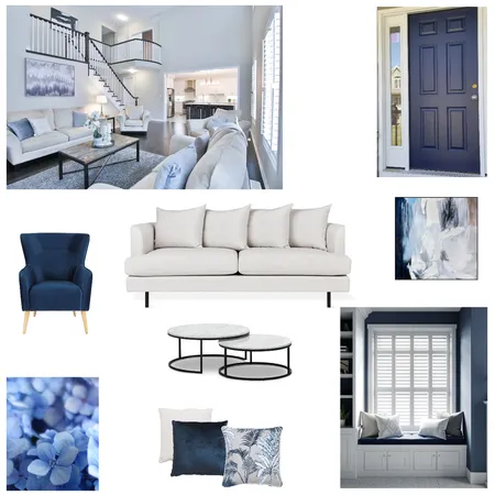 Monochromatic Blues Interior Design Mood Board by Angie Compton on Style Sourcebook