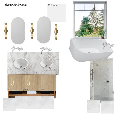 Master bathroom twist Interior Design Mood Board by Fabi Feder on Style Sourcebook
