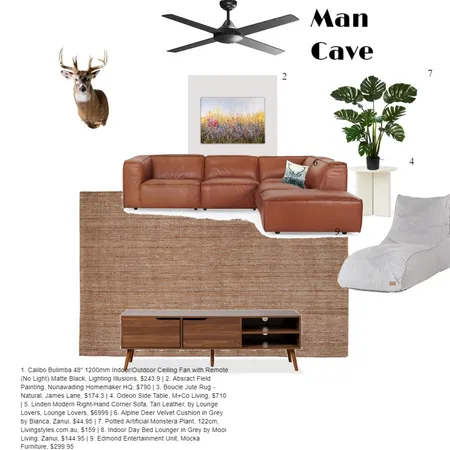 Man Cave Interior Design Mood Board by noahjai112 on Style Sourcebook