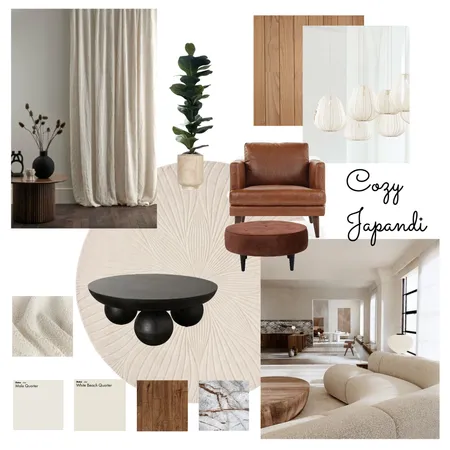 Cozy Japandi living room Interior Design Mood Board by Lajla on Style Sourcebook