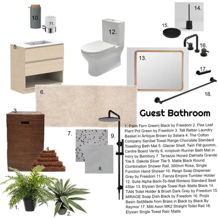 Modern-Neutral Bathroom Interior Design Mood Board by NasheStyles on Style Sourcebook
