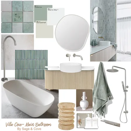 VILLA COVE - Girls Bathroom Interior Design Mood Board by Sage & Cove on Style Sourcebook