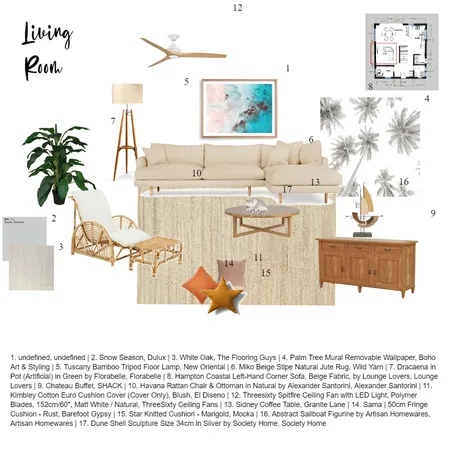 Living Room final Interior Design Mood Board by Indiana Interiors on Style Sourcebook