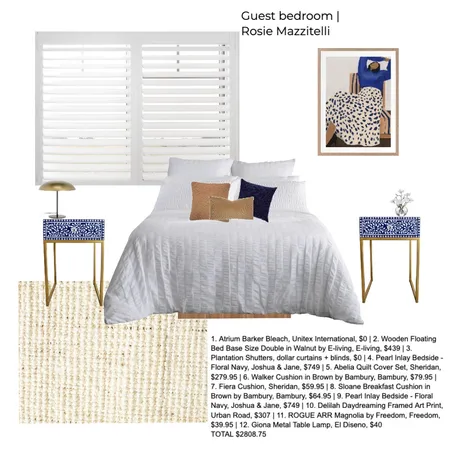 Guest bedroom Interior Design Mood Board by Rosie Mazzitelli on Style Sourcebook