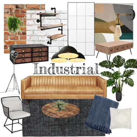 Industrial Interior Design Mood Board by lisa_ivey on Style Sourcebook