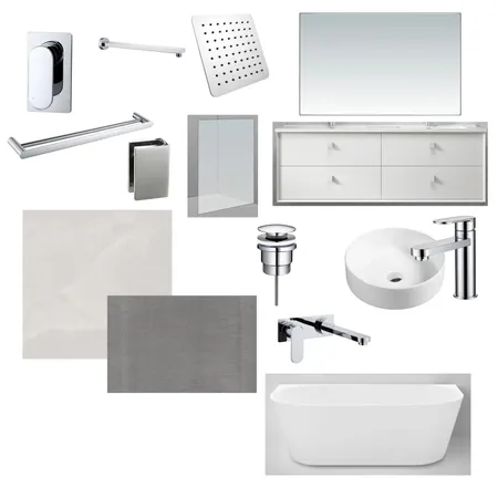SUE BROWN BATHROOM PC - OPTION ONE Interior Design Mood Board by MichH on Style Sourcebook