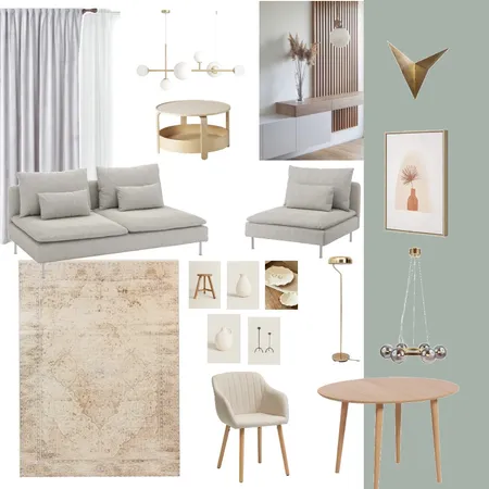 Andreea Livingroom v2 Interior Design Mood Board by Designful.ro on Style Sourcebook