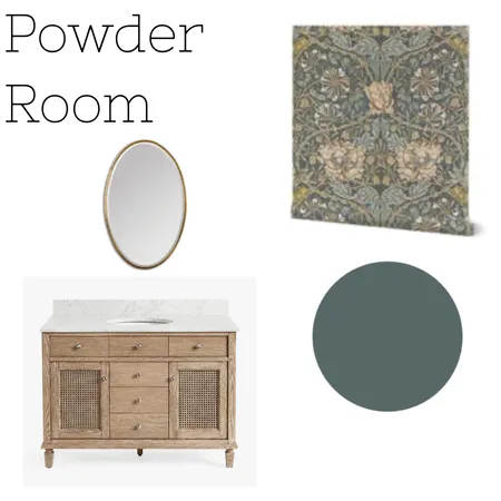 Bates House Powder Room Interior Design Mood Board by LBInteriors on Style Sourcebook