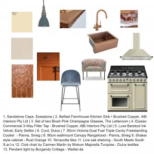 Kitchen Harmony Colors terracotta Interior Design Mood Board by lindie.lux on Style Sourcebook