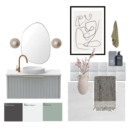 Modern Classic Coastal Bathroom Interior Design Mood Board by K A N L A    P E R L A on Style Sourcebook