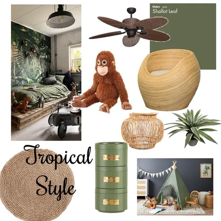 Tropical Jungle style Interior Design Mood Board by Agnes Okret on Style Sourcebook