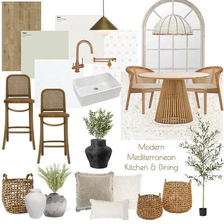 Modern Mediterranean Kitchen & Dining Moodboard Interior Design Mood Board by sidneyfeener on Style Sourcebook