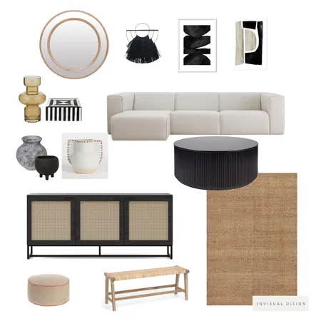 B's Living room Interior Design Mood Board by E N V I S U A L      D E S I G N on Style Sourcebook