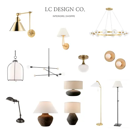 Shoppelighting Interior Design Mood Board by LC Design Co. on Style Sourcebook