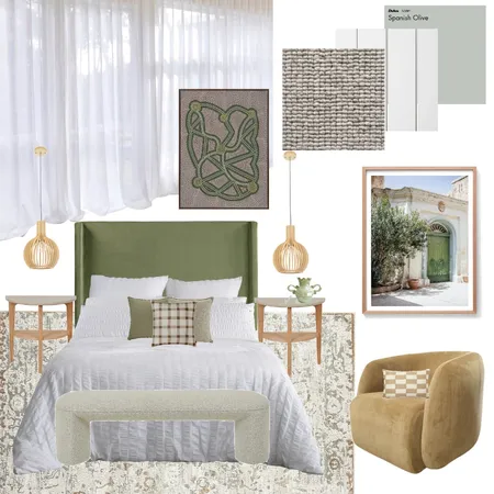 Master Bedroom Sample Board Interior Design Mood Board by Nicole Frelingos on Style Sourcebook