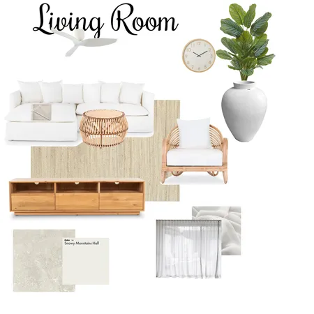 Coastal Living Room Interior Design Mood Board by carolacooper@hotmail.com on Style Sourcebook