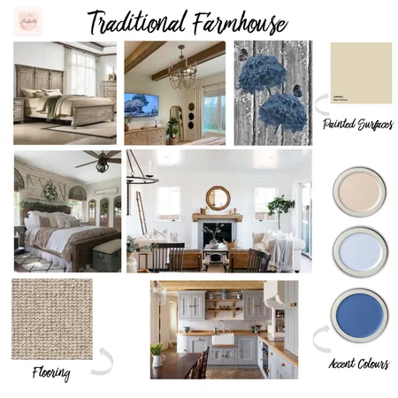 Traditional Farmhouse Interior Design Mood Board by Jo Steel on Style Sourcebook