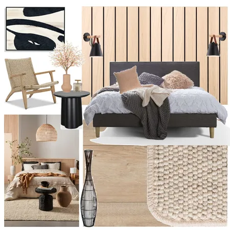 Japandi Bedroom Interior Design Mood Board by Uniqness Design on Style Sourcebook