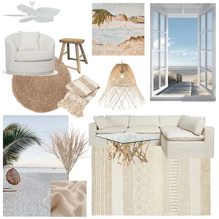 Coastal Living Room Interior Design Mood Board by Uniqness Design on Style Sourcebook