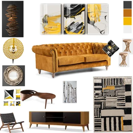 Afro Chic Living Interior Design Mood Board by nothemba on Style Sourcebook