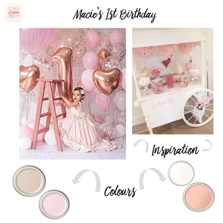 Macie's First Birthday Interior Design Mood Board by Jo Steel on Style Sourcebook