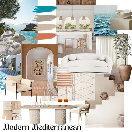 Modern Mediterranean Interior Design Mood Board by RosieBallagh on Style Sourcebook