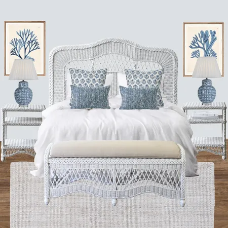 Hamptons Bedroom Style Interior Design Mood Board by Ballantyne Home on Style Sourcebook
