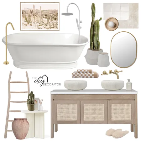 Natural bathroom Interior Design Mood Board by Thediydecorator on Style Sourcebook