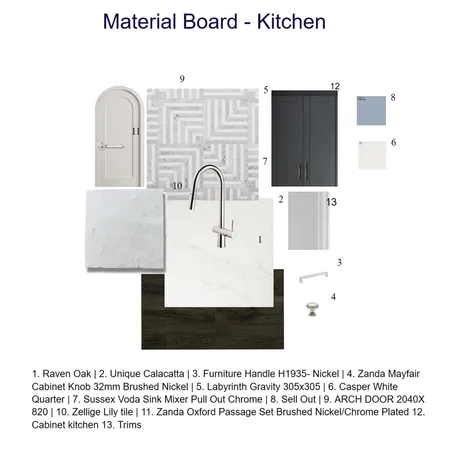 material board kitchen Interior Design Mood Board by Iman Sawan on Style Sourcebook