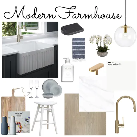 Modern Farmhouse Interior Design Mood Board by Livderome on Style Sourcebook
