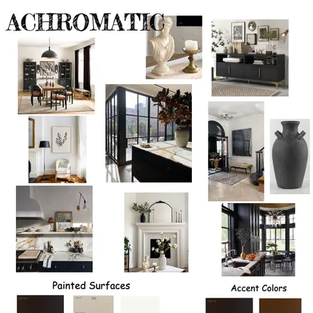 ACHROMATIC Interior Design Mood Board by DMcAlister on Style Sourcebook