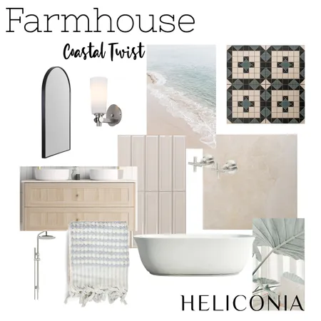 Heliconia Designers Coastal Farmhouse Interior Design Mood Board by sally@heliconia.com.au on Style Sourcebook