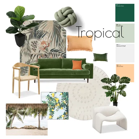 Tropical Interior Design Mood Board by OulaStudio on Style Sourcebook